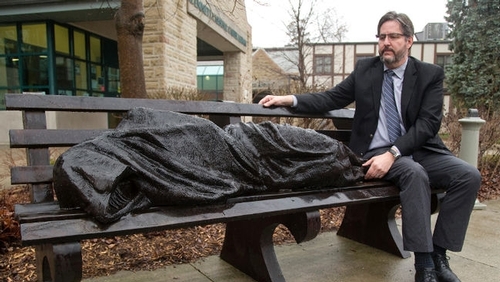 Learn more about the Homeless Jesus Sculpture on CBC Radio Tapestry