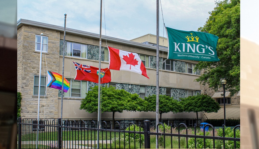 Flags lowered out of respect for Cowessess First Nation