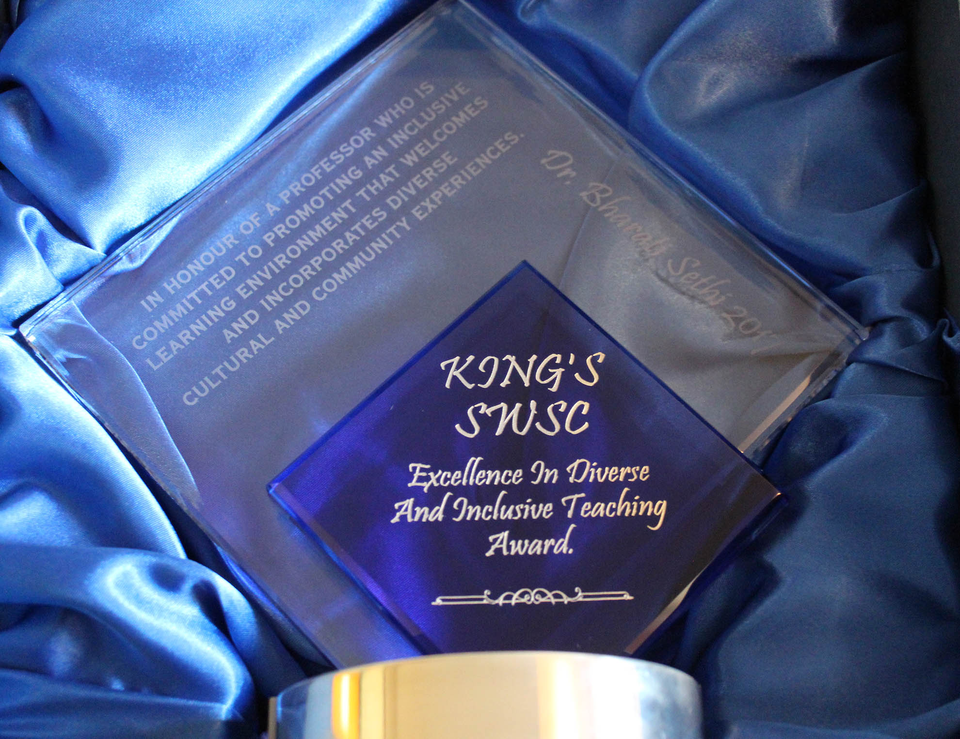 KCSA Award close-up