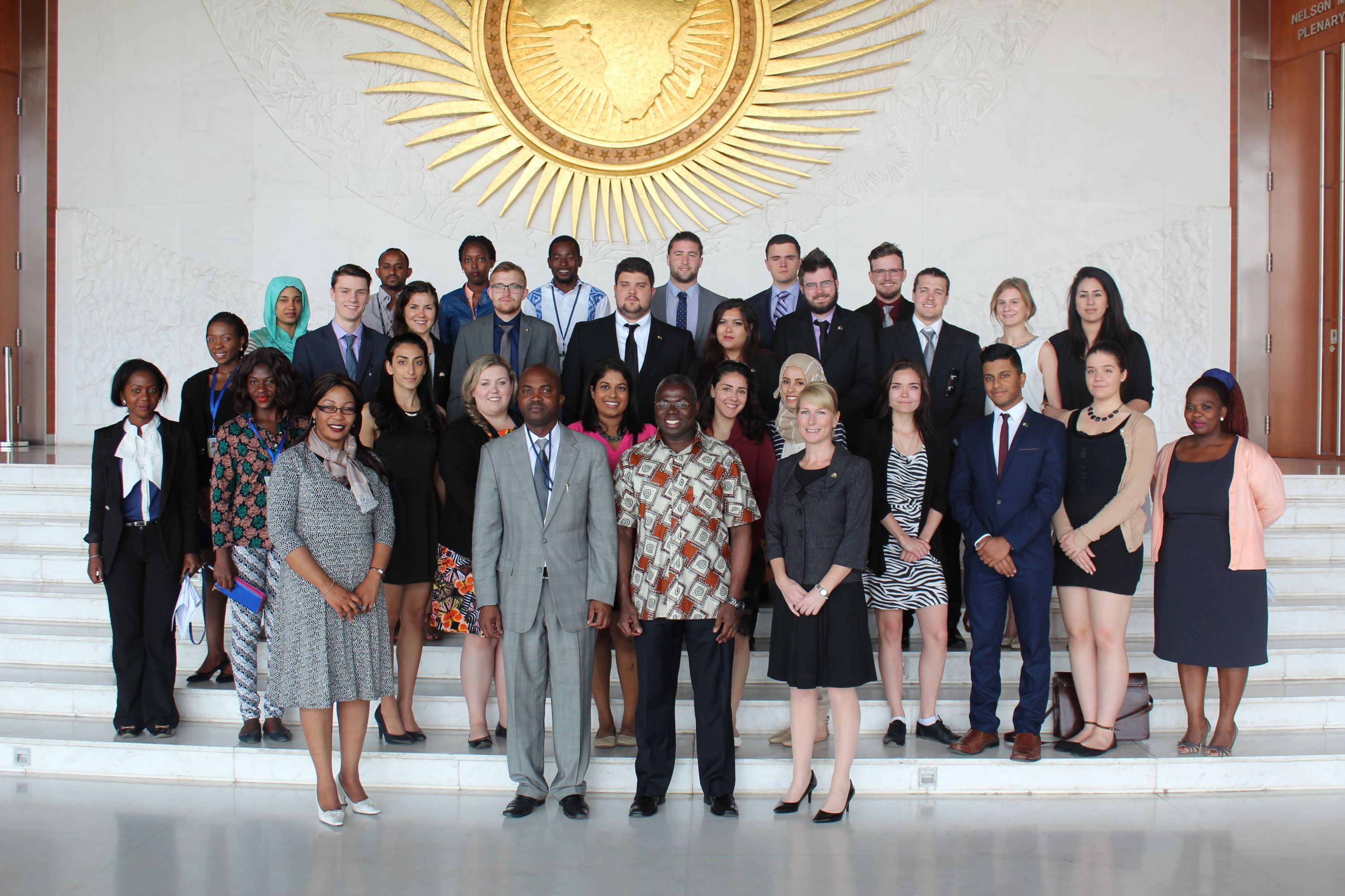 King's Students and Faculty visiting the African Union 