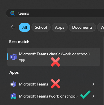 Teams Login through Desktop app