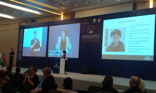King's Psychology Professor speaks at XVII World Congress of the World Federation of the Deaf