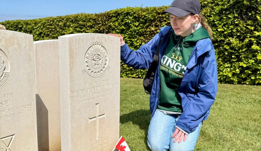 King's students retrace the steps of Canadian soldiers