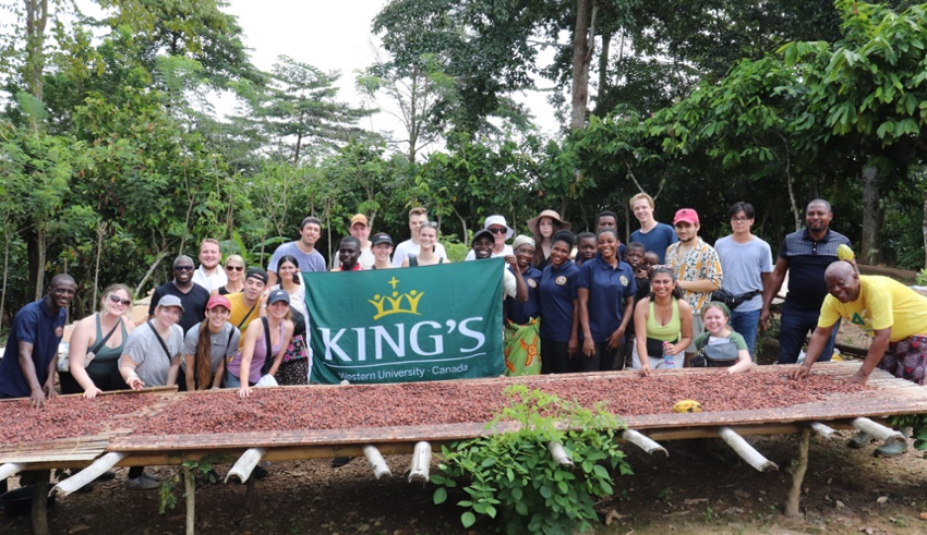 King's students explore global governance in Ghana