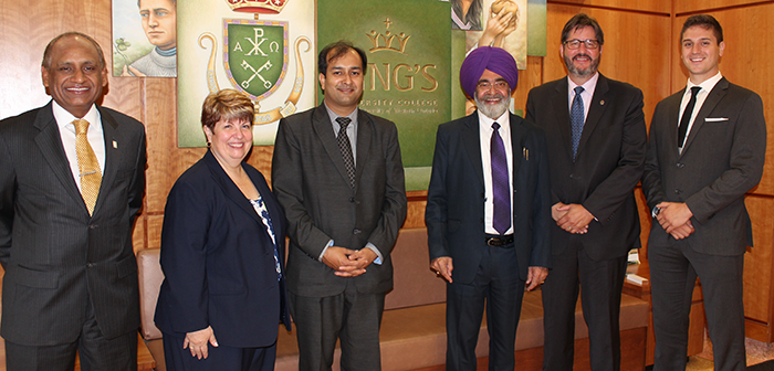 Chandigarh University delegates visit King's campus