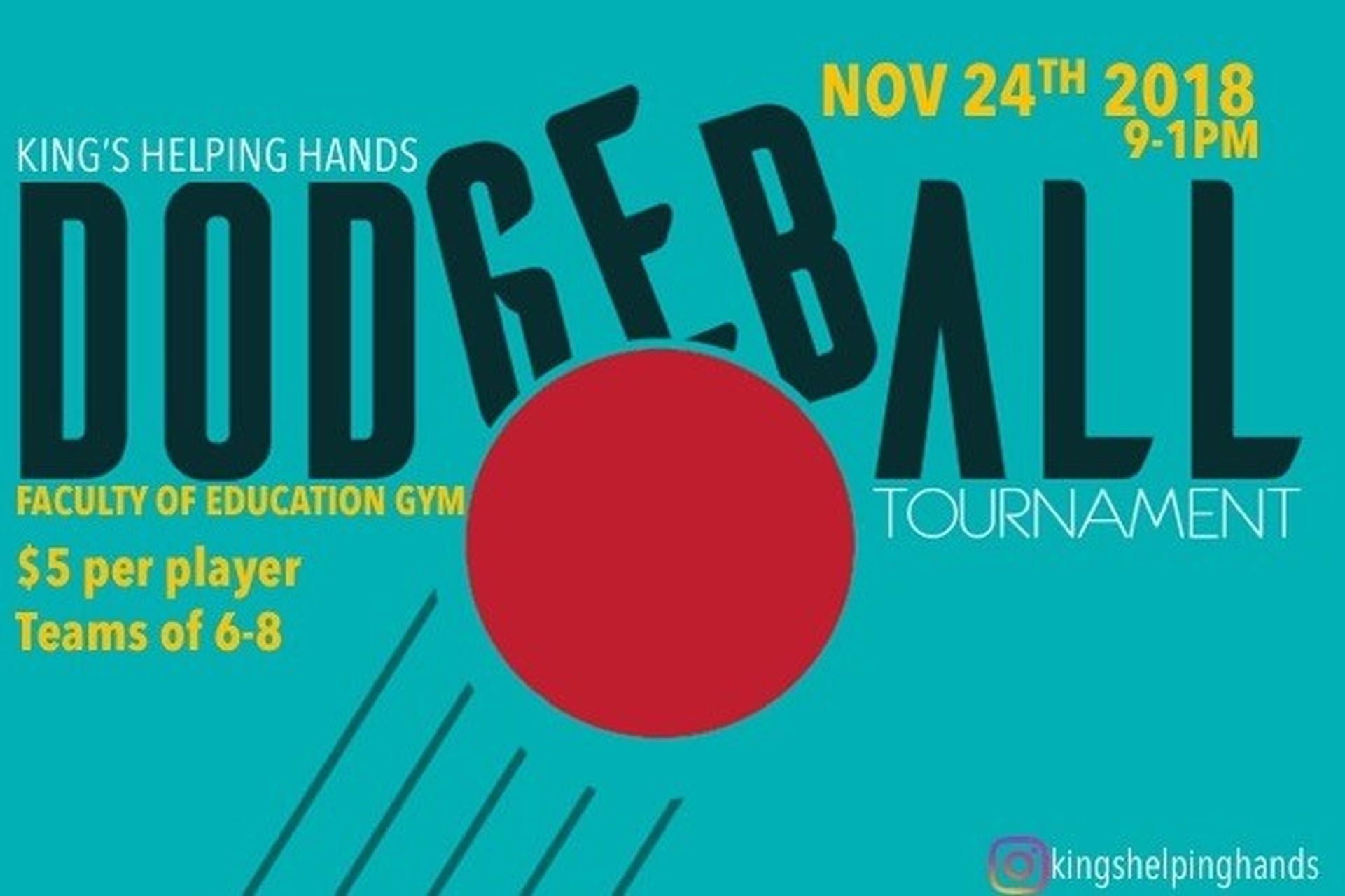 King's Helping Hands Dodgeball King's University College