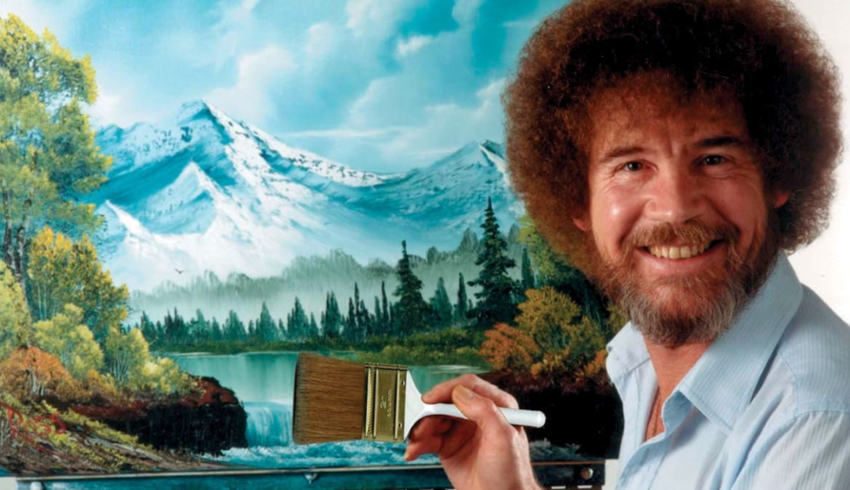 Queer Students Bob Ross Paint Night
