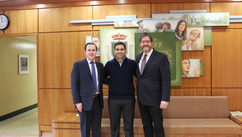 Welcome back to campus, Peter Fragiskatos, M.P., and Ryan Gauss '08