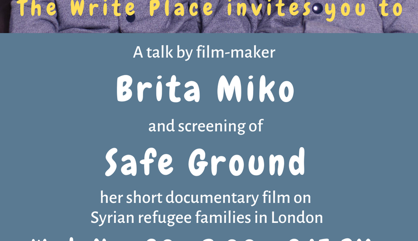 A talk by film-maker Brita Miko (The Write Place)