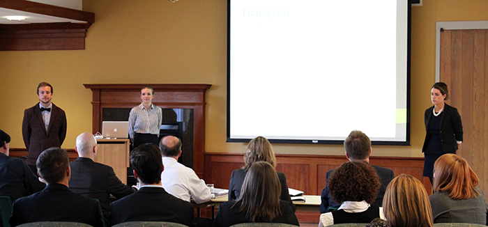 Psychology students present community-based learning projects