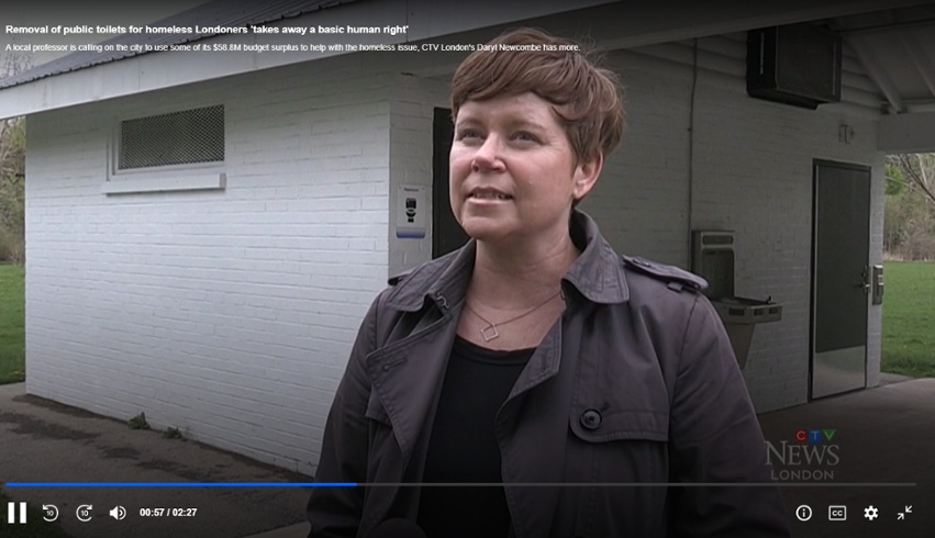 Shawna Lewkowitz speaks to CTV about City Council's portable toilet ruling