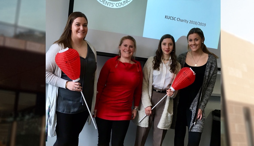 KUCSC Charity Team gives to the Leukemia and Lymphoma Society of Canada