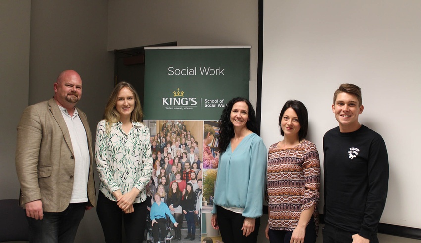 Master of Social Work students open the world of Social Work to high school students
