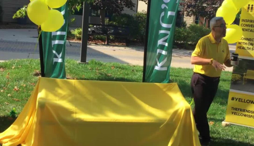 King's adds mental health 'friendship bench'
