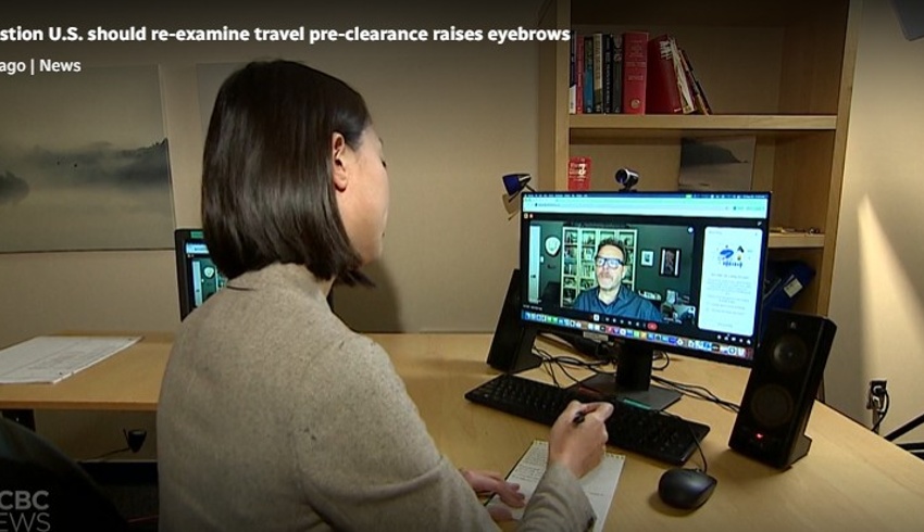 Dr. Muller speaks on U.S. ambassador's comments about pre-clearance policy