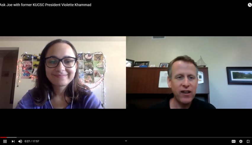 Ask Joe with former KUCSC President Violette Khammad