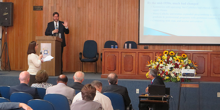 King's Principal Dr. David Sylvester delivers keynote address in Brazil