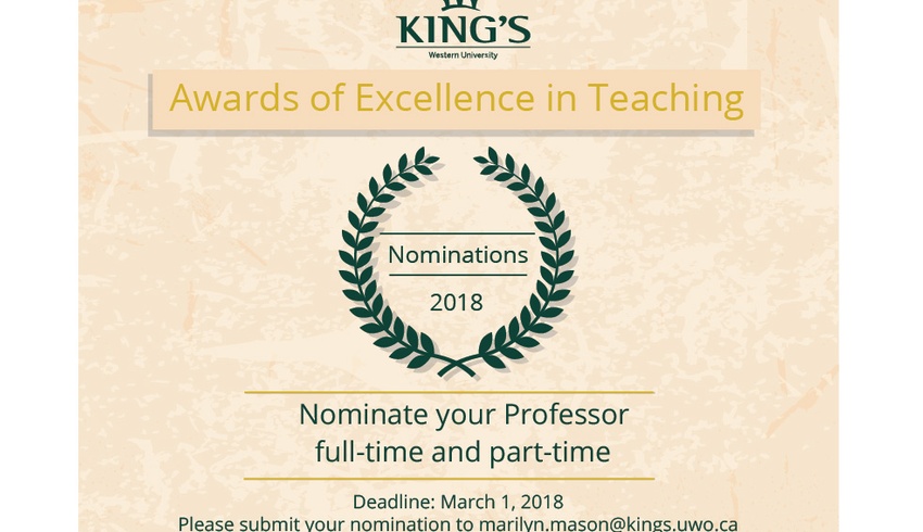 Teaching Award Nominations